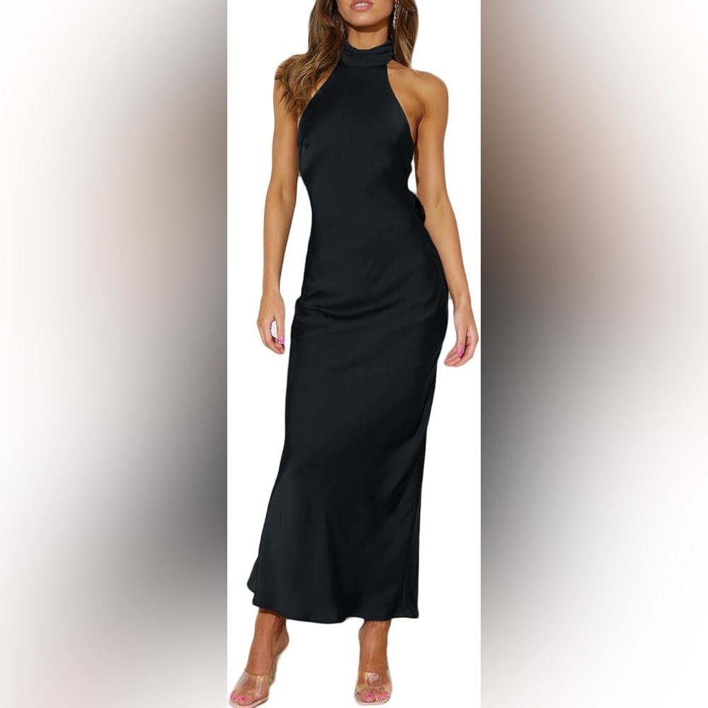 Black Silk Bridesmaids dress